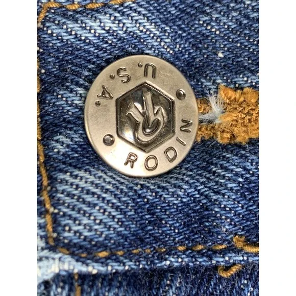 Rodin International Denim Shorts Men's 44 By Linda Rodin Made In USA - Picture 4 of 12